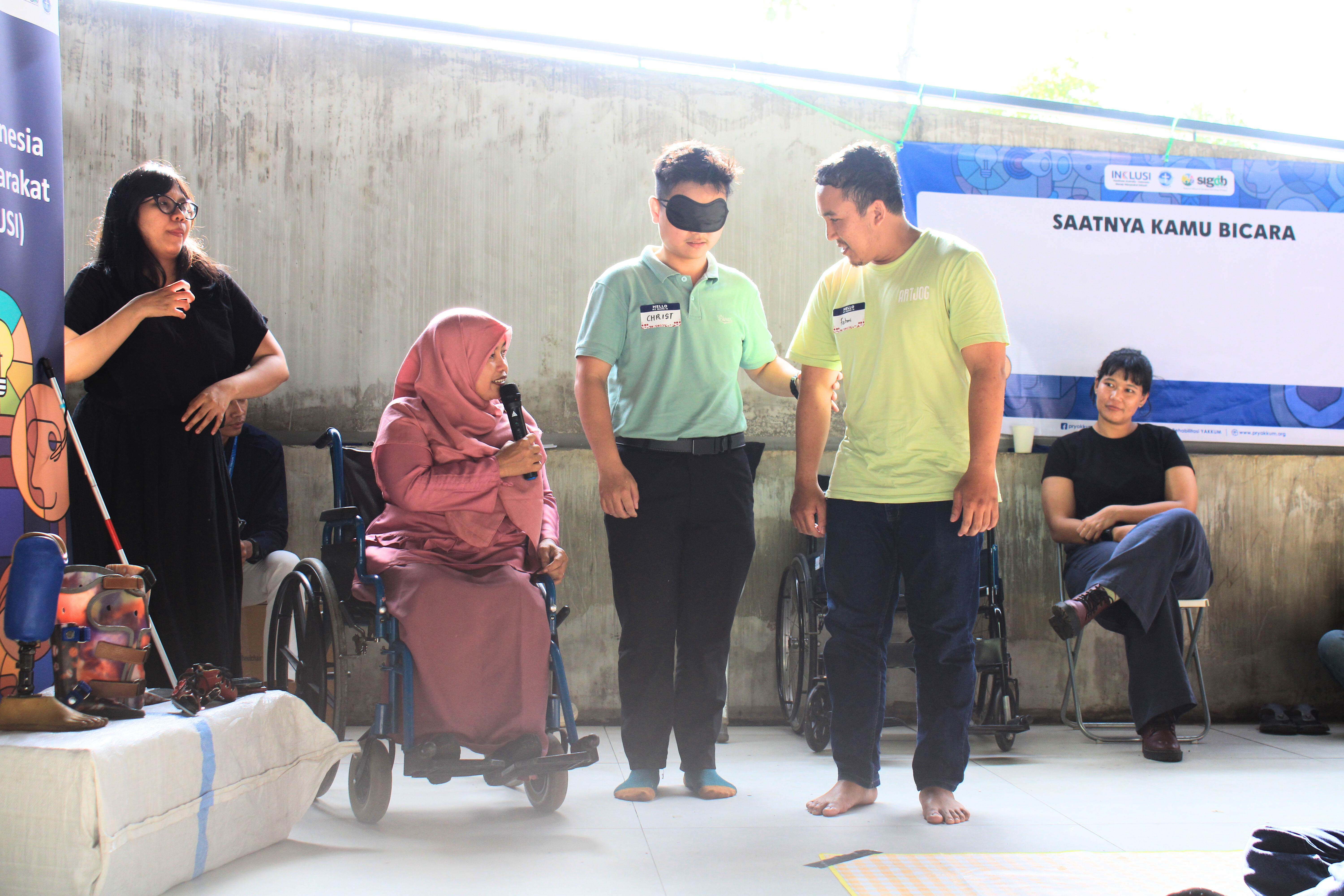 Mitra INKLUSI memperkenalkan isu hak disabilitas di Pesta Pinggiran 2026.