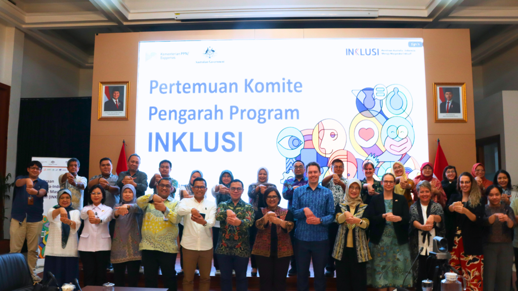 INKLUSI Steering Committee poses for a photograph after a meeting that agreed on INKLUSI phase 2 work plan.